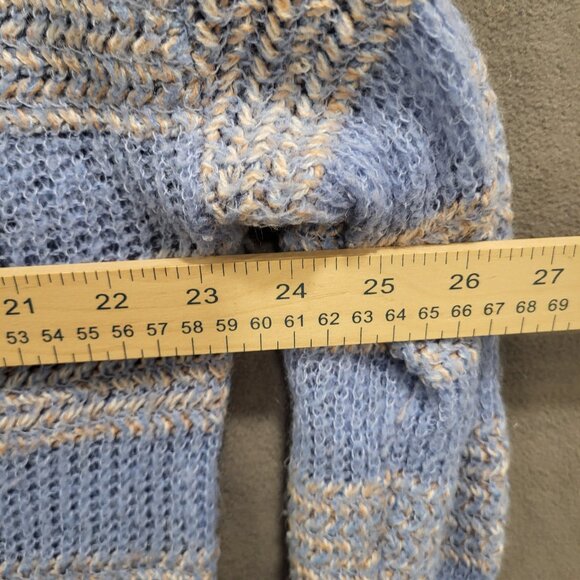 Habitual Wool Alpaca Blend Sweater‎ Womens Size Large Striped Soft Cozy Warm - Picture 6 of 8